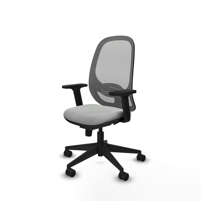 PIQUERAS Y CRESPO Silla de oficina Cilanco Gris con mecanismo Sincro