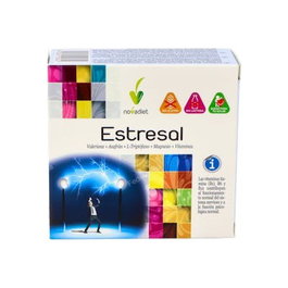 NOVADIET Estresal 60 Cap. Complemento Alimenticio para el Sistema Nervioso con Vitaminas B, Valeriana y Magnesio