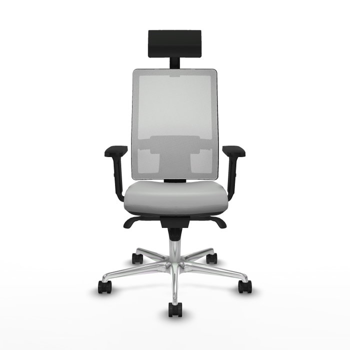 PIQUERAS Y CRESPO Silla de oficina Horna Gris claro y Blanco