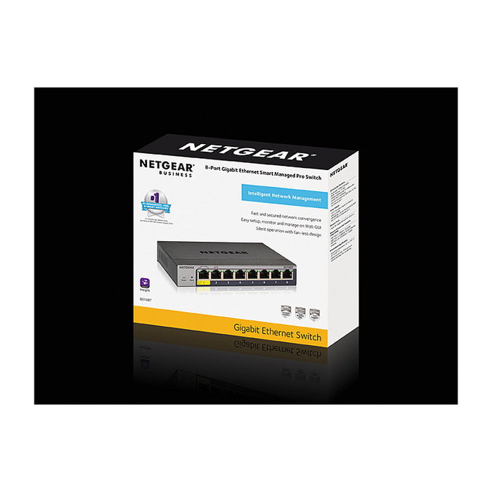 Netgear GS108Tv3 Switch gestionado L2 de 8 puertos Gigabit Ethernet (10/100/1000) Full Duplex