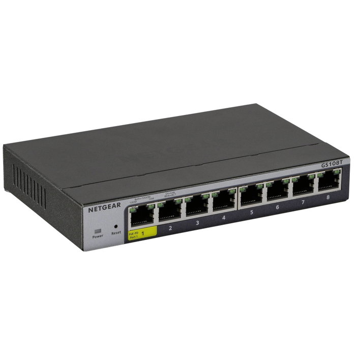 Netgear GS108Tv3 Switch 8 Puertos Gigabit Ethernet Gestionado L2