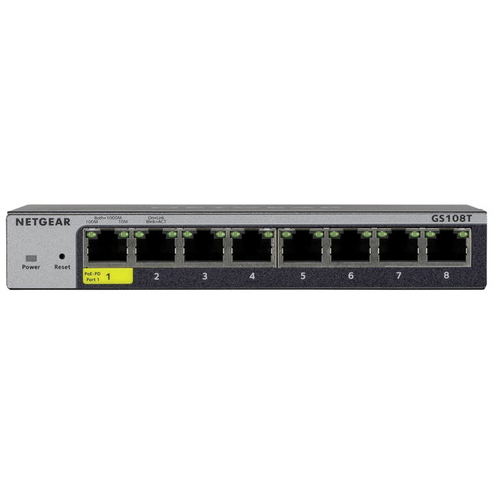 Netgear GS108Tv3 Switch 8 Puertos Gigabit Ethernet Gestionado L2