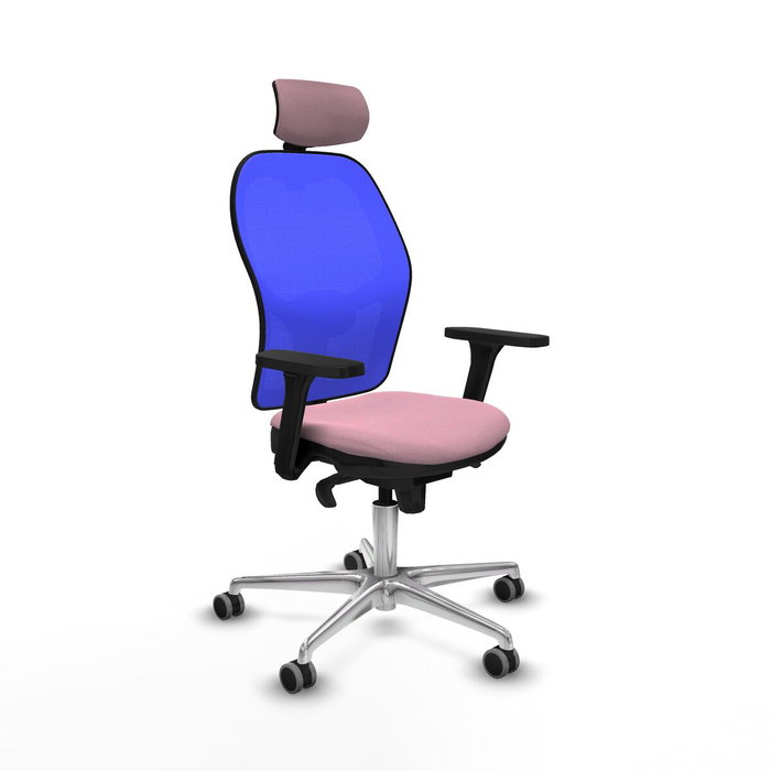 PIQUERAS Y CRESPO Silla de oficina Jorquera con mecanismo Sincro, Rosa y Azul PIQUERAS Y CRESPO Silla de oficina Jorquera con mecanismo Sincro, Rosa y Azul
