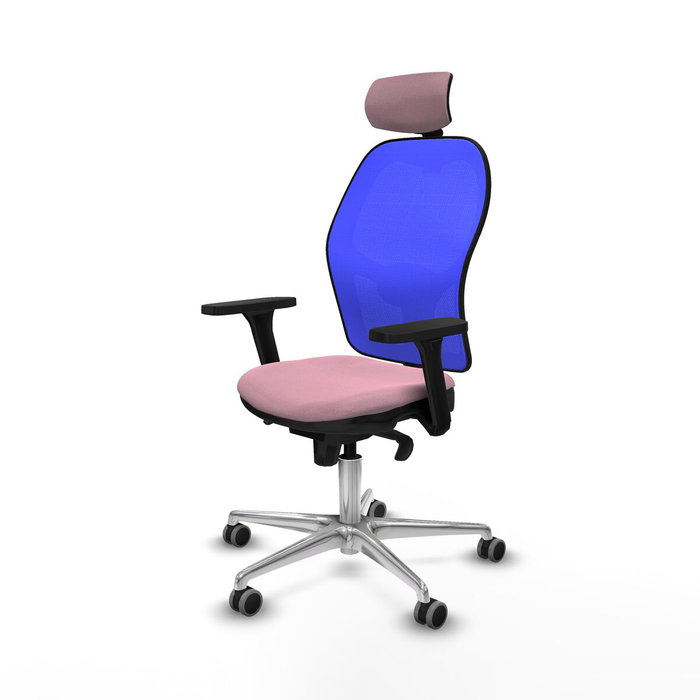 PIQUERAS Y CRESPO Silla de oficina Jorquera con mecanismo Sincro, Rosa y Azul PIQUERAS Y CRESPO Silla de oficina Jorquera con mecanismo Sincro, Rosa y Azul