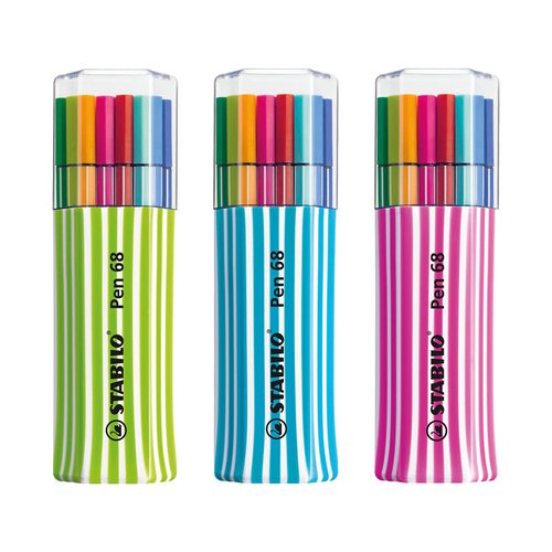 Stabilo Pen 68 Estuche de 15 Rotuladores Surtidos con Punta de 1,0 mm