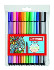 Stabilo Rotuladores Pen 68 C-Surtidos Estuche 15 Unidades