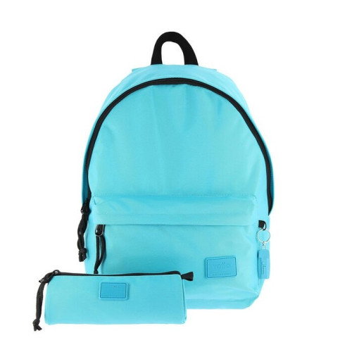 Totto Pack Mochila + Estuche Kalex MA04COM093-22100-Z95 Azul con Compartimento para Portátil 14" y Estilo Urbano
