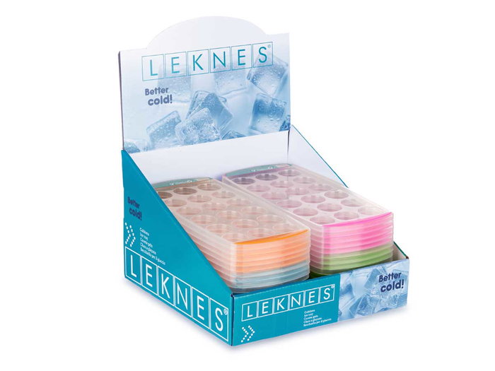 Leknes Cubitera de Plastico Redonda 24.5x11.8x2.7 cm (Set de 48)