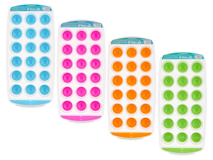 Leknes Cubitera de Plastico Redonda 24.5x11.8x2.7 cm (Set de 48)