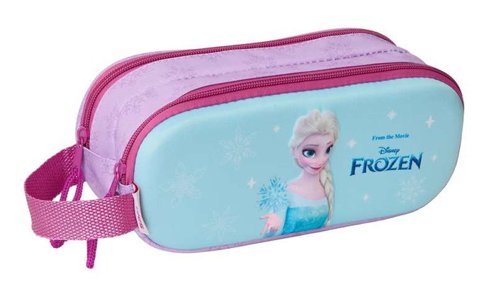 Safta Portatodo Doble 3D Frozen 21x8x6 cm