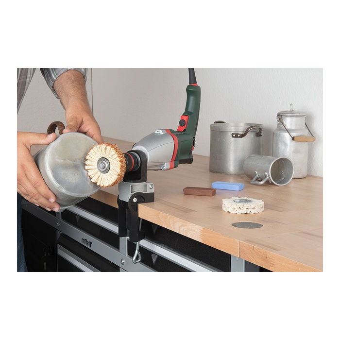 Wolfcraft Pasta de pulir Metal, juego de 2 piezas (2178000) - Pasta marrón pulido previo y azul pulido final para superficies metálicas