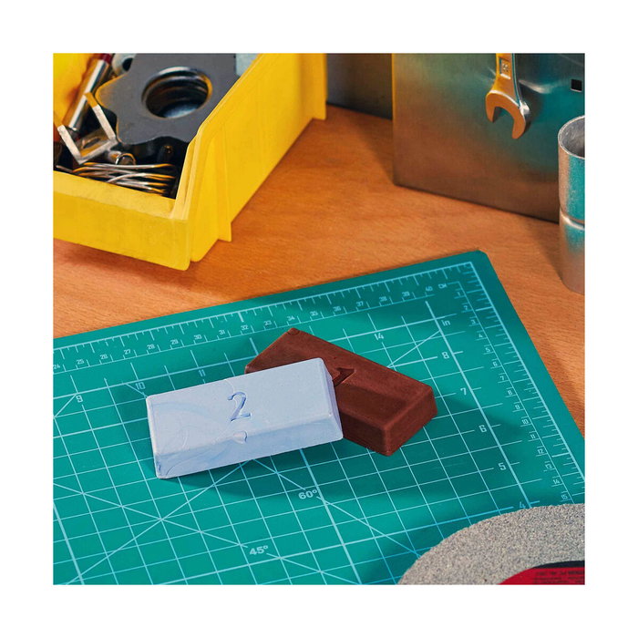 Wolfcraft Juego de 2 piezas de Pasta de pulir