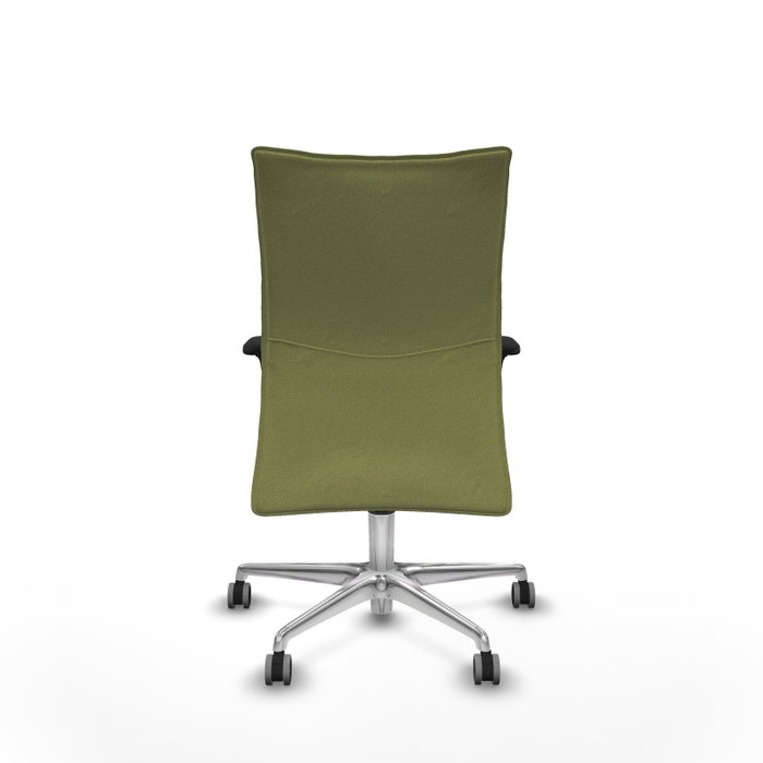 PIQUERAS Y CRESPO Silla Albacete Confidente Verde Oliva con Mecanismo Sincro y Base de Aluminio PIQUERAS Y CRESPO Silla Albacete Confidente Verde Oliva con Mecanismo Sincro y Base de Aluminio
