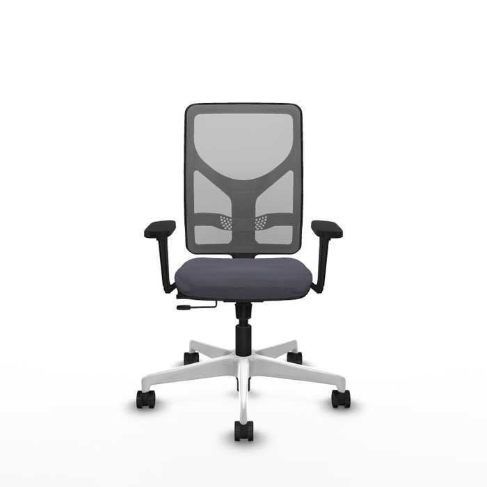 PIQUERAS Y CRESPO Silla de oficina Motilla con mecanismo Sincro/Traslack, Gris