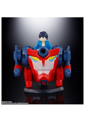 Tamashii Nations GX-107 Gurren Lagann & Giga Drill Set de Tengen Toppa Gurren-Lagann Soul of Chogokin, 18 cm