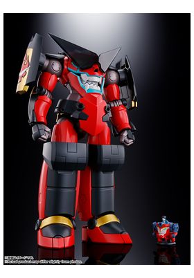 Tamashii Nations GX-107 Gurren Lagann & Giga Drill Set de Tengen Toppa Gurren-Lagann Soul of Chogokin, 18 cm
