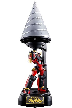 Tamashii Nations GX-107 Gurren Lagann & Giga Drill Set de Tengen Toppa Gurren-Lagann Soul of Chogokin, 18 cm