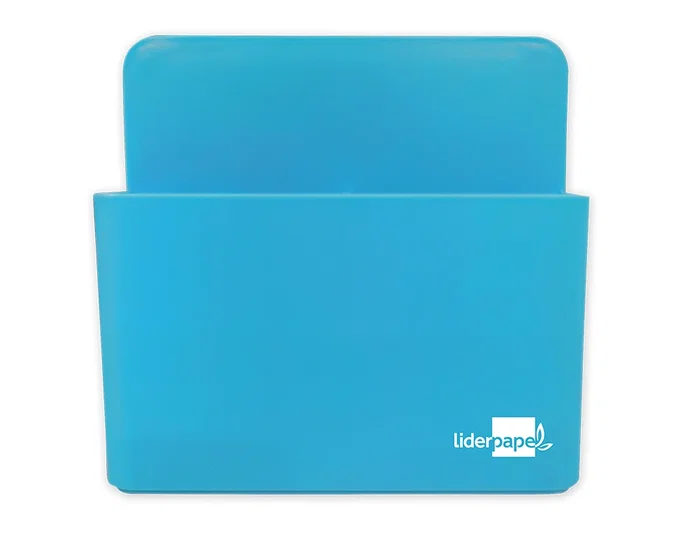 Liderpapel Cubilete Portalápices Azul Claro Opaco Magnético