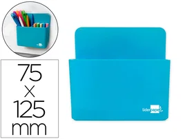 Liderpapel Cubilete Portalápices Azul Claro Opaco Magnético