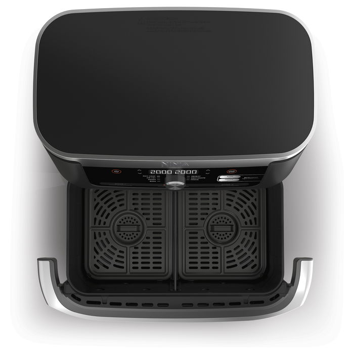 Ninja AF500EU Freidora de Aire Caliente Doble 10.4L para 8 personas