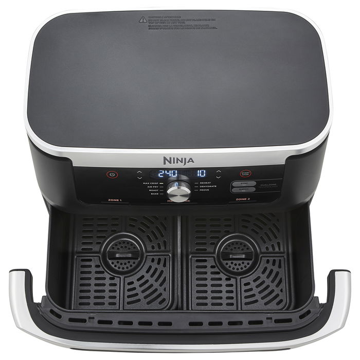 Ninja AF500EU Freidora de Aire Caliente Doble 10.4L para 8 personas