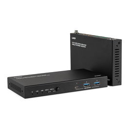 LINDY 39365 Transmisor y Receptor USB 3.2 Gen 1 / HDMI 4K60 HDBaseT Extensor por Red, 480 Mbit/s sobre 100 m Cat.6A, 2 Host