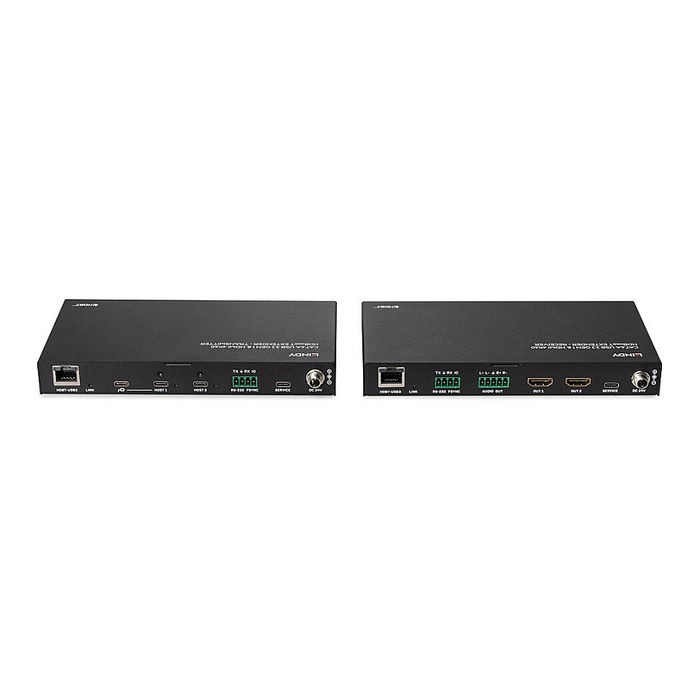 LINDY 39365 Transmisor y Receptor USB 3.2 Gen 1 / HDMI 4K60 HDBaseT Extensor por Red, 480 Mbit/s sobre 100 m Cat.6A, 2 Host LINDY 39365 Transmisor y Receptor USB 3.2 Gen 1 / HDMI 4K60 HDBaseT Extensor por Red, 480 Mbit/s sobre 100 m Cat.6A, 2 Host