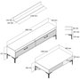 Hanah Home Conjunto Muebles Salón Istanbul Blanco Elegancia Moderna