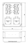 PCE Cuadro de Distribución IP54 para Pared