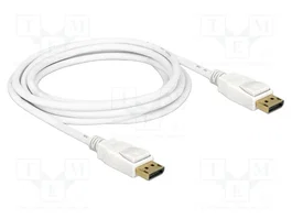 DeLOCK Cable DisplayPort 3m 4K Blanco
