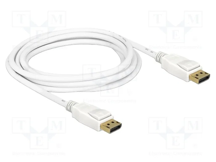 DeLOCK Cable DisplayPort 3m 4K Blanco