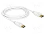 DeLOCK Cable DisplayPort 3m 4K Blanco
