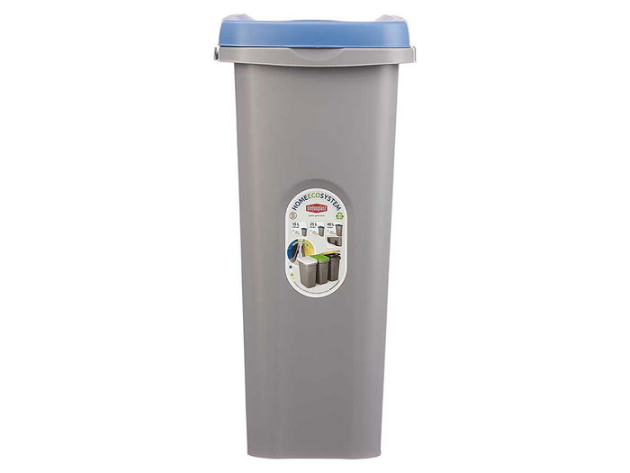 Stefanplast Papelera con Sujeción de Bolsa 25L Azul Plástico 24x51x39 cm (Set de 6)