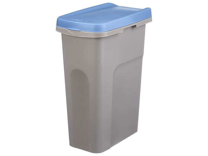 Stefanplast Papelera con Sujeción de Bolsa 25L Azul Plástico 24x51x39 cm (Set de 6)