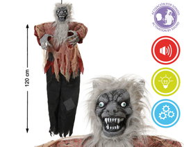 Atosa Figura Animada de Hombre Lobo de 120 cm con Luz y Sonido