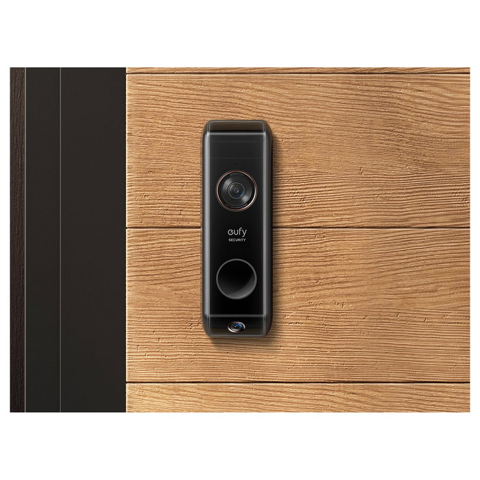 EUFY T8213G11 Video Doorbell Dual - Timbre Inteligente con Cámara Doble, Negro, Resolución 2560 x 1920