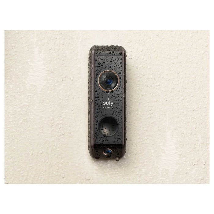 EUFY T8213G11 Video Doorbell Dual - Timbre Inteligente con Cámara Doble, Negro, Resolución 2560 x 1920