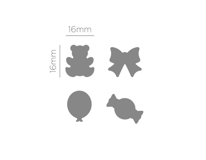 Innspiro Set troqueladora Cassette Punch con 4 cartuchos infantil 16mm