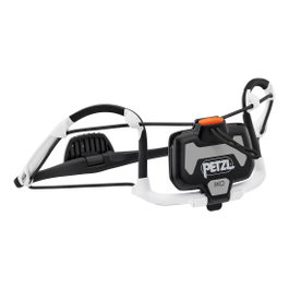 Petzl IKO Linterna frontal LED recargable, 500 lm, 3 modos, IPX4, color negro/blanco, incluye 3 baterías AAA