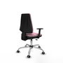 PIQUERAS Y CRESPO Silla de oficina Elche Rosa con Brazos 1D