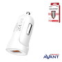AVANT CONNECT Adaptador de coche 2A carga rápida QC 3.0