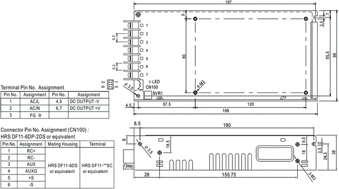 MEAN WELL MSP-200-48 206,4W 48VDC