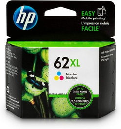 HP Cartucho de Tinta Original 62XL Tricolor C2P07AE