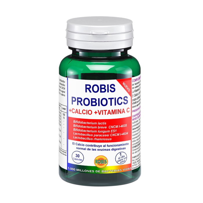 ROBIS Probiotics +Calcio+Vit. C 30 cápsulas