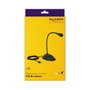 DeLOCK 65871 Micrófono USB con cuello de cisne y base de soporte