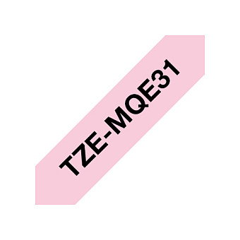Brother TZe-MQE31 Cinta de Etiquetas Negro sobre Rosa Brother TZe-MQE31 Cinta de Etiquetas Negro sobre Rosa