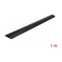 DeLOCK Conducto de cables autoadhesivo 50 x 12 mm - 1 m negro