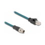 DeLOCK Cable adaptador M12 codificación X 8 pin a RJ45 50 cm