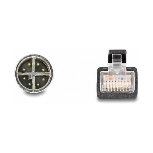 DeLOCK Cable adaptador M12 codificación X 8 pin a RJ45 50 cm