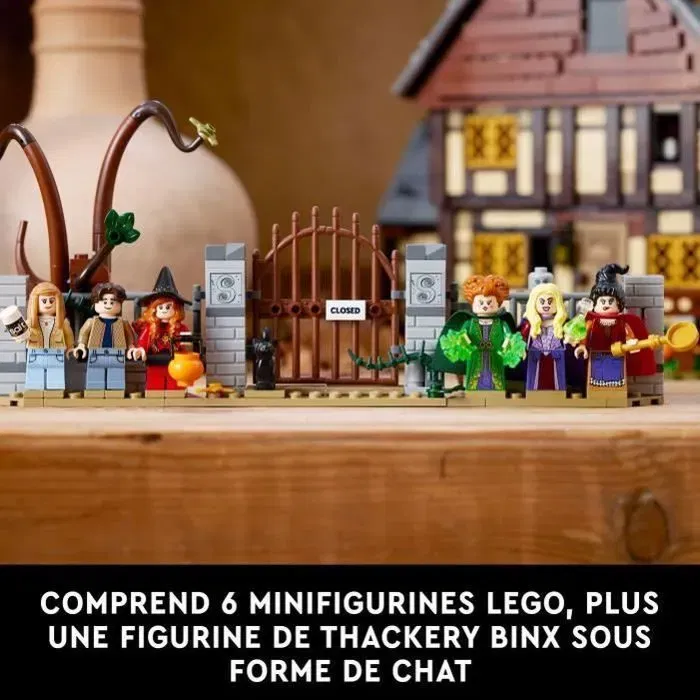 Lego Ideas Hocus Pocus Disney: La Mansión de las Hermanas Sanderson 21341 - Set de Construcción de Halloween para Adultos